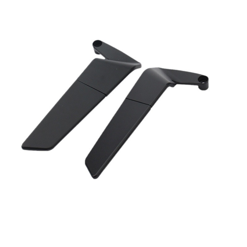 Motocyklové spätné zrkadlo s krídlovým dizajnom – telo z hliníkovej zliatiny, odlievané hliníkové puzdro, štvorcové sklo, ortodontický montážny typ, kompatibilné s NK800, Kawasaki Z900, CB400F, CB650R a KTM cestovnými motocykli