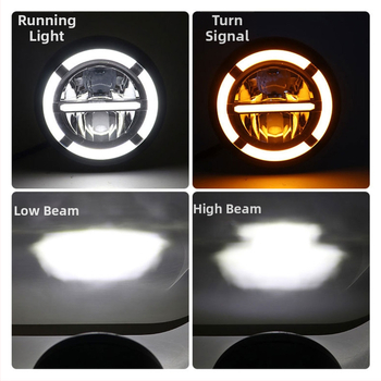 Motocyklové LED svetlo, hliníkové telo, 12V, vodotesné, model motor210, životnosť 50 000 hodín