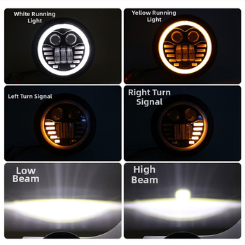 Motocyklové LED svetlo, hliníkové telo, 12V, vodotesné, model motor210, životnosť 50 000 hodín