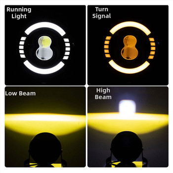 Motocyklové LED svetlo, hliníkové telo, 12V, vodotesné, model motor210, životnosť 50 000 hodín
