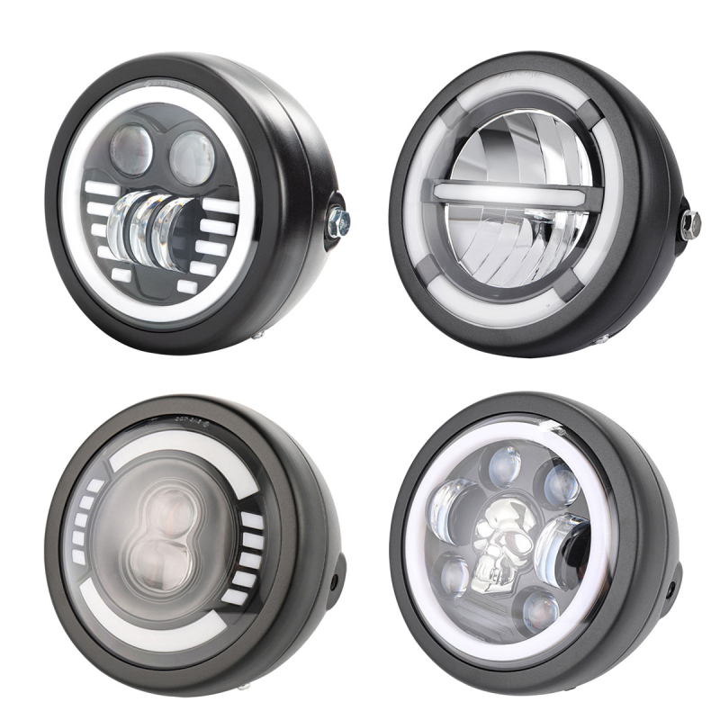 Motocyklové LED svetlo, hliníkové telo, 12V, vodotesné, model motor210, životnosť 50 000 hodín