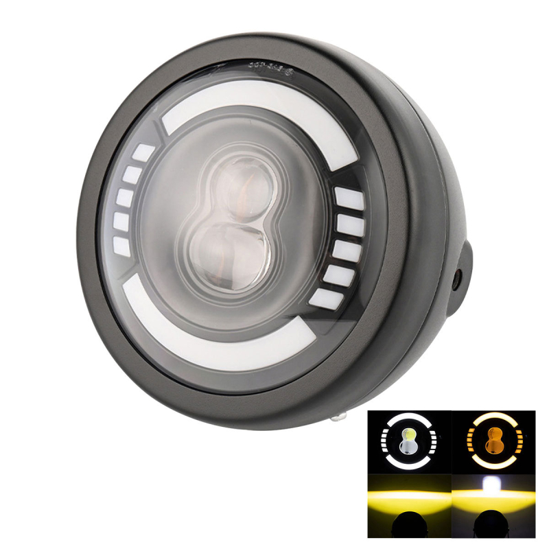 Motocyklové LED svetlo, hliníkové telo, 12V, vodotesné, model motor210, životnosť 50 000 hodín