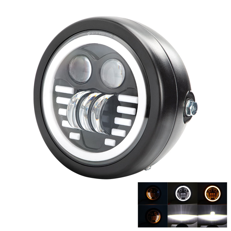 Motocyklové LED svetlo, hliníkové telo, 12V, vodotesné, model motor210, životnosť 50 000 hodín