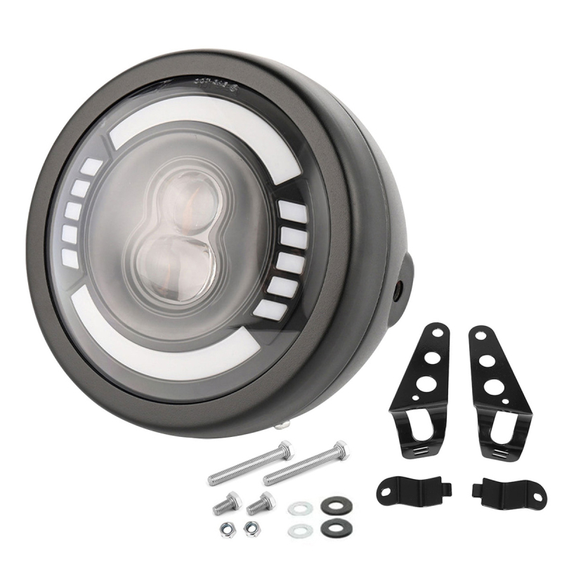 Motocyklové LED svetlo, hliníkové telo, 12V, vodotesné, model motor210, životnosť 50 000 hodín