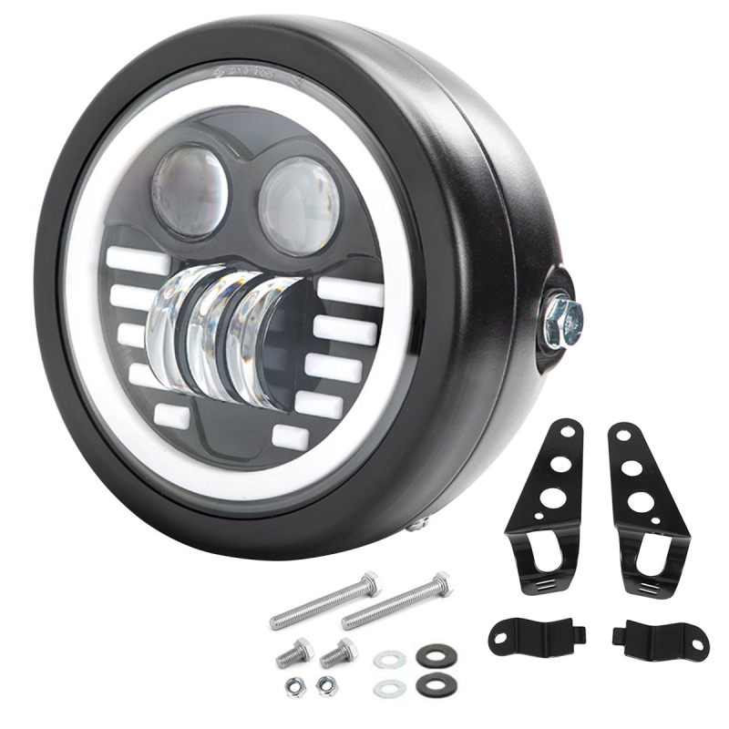 Motocyklové LED svetlo, hliníkové telo, 12V, vodotesné, model motor210, životnosť 50 000 hodín