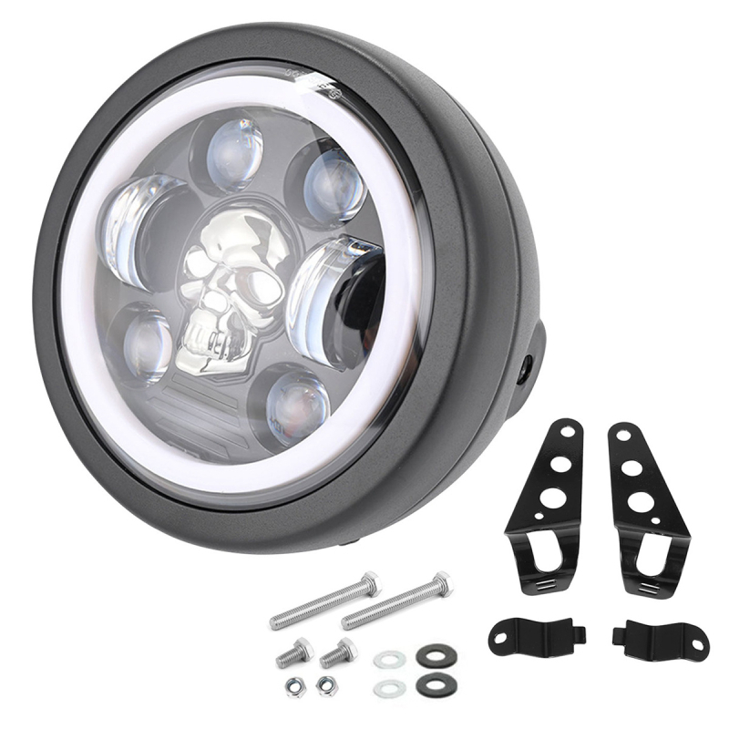 Motocyklové LED svetlo, hliníkové telo, 12V, vodotesné, model motor210, životnosť 50 000 hodín