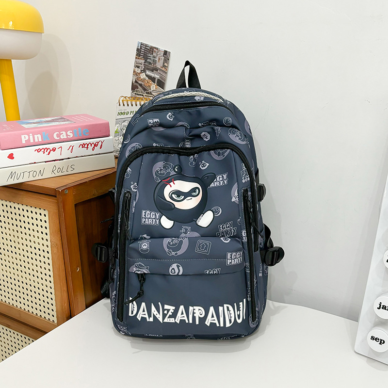 Little Elite iskolai hátizsák légpárnás vállpántokkal, 20–35L kapacitás, 10 hüvelykes laptophoz, Oxford anyag, Anime Cartoon minta