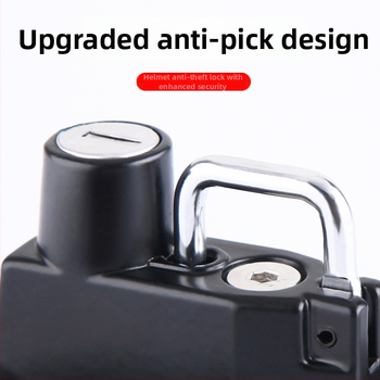 Zámok prilby pre elektrický motocykel — hliníková zliatina, model Dragon Head Handlebar Helmet Lock, vhodný pre 24 mm trubku, hmotnosť 246 g, značka Nanke