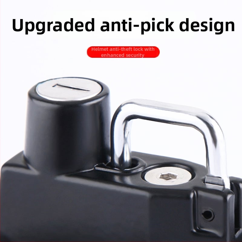 Zámok prilby pre elektrický motocykel — hliníková zliatina, model Dragon Head Handlebar Helmet Lock, vhodný pre 24 mm trubku, hmotnosť 246 g, značka Nanke