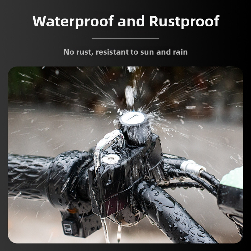 Kaskas aizdare elektriskajam motociklam — alumīnija sakausējums, modeļa Dragon Head Handlebar Helmet Lock, piemērots 24 mm caurulei, svars 246 g, zīmols Nanke