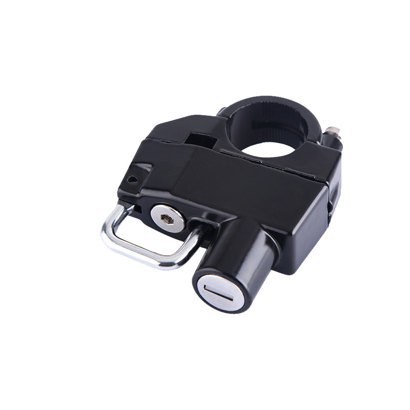 Zámok prilby pre elektrický motocykel — hliníková zliatina, model Dragon Head Handlebar Helmet Lock, vhodný pre 24 mm trubku, hmotnosť 246 g, značka Nanke