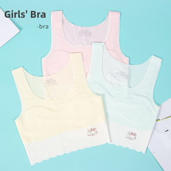 Detské spodné prádlo v štýle vesty z modalnej tkaniny, etapa 1 (9–13 rokov), ultratenký tvarovaný košíček