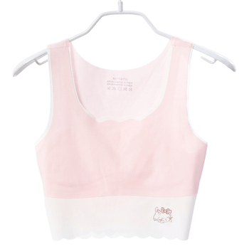 Detské spodné prádlo v štýle vesty z modalnej tkaniny, etapa 1 (9–13 rokov), ultratenký tvarovaný košíček