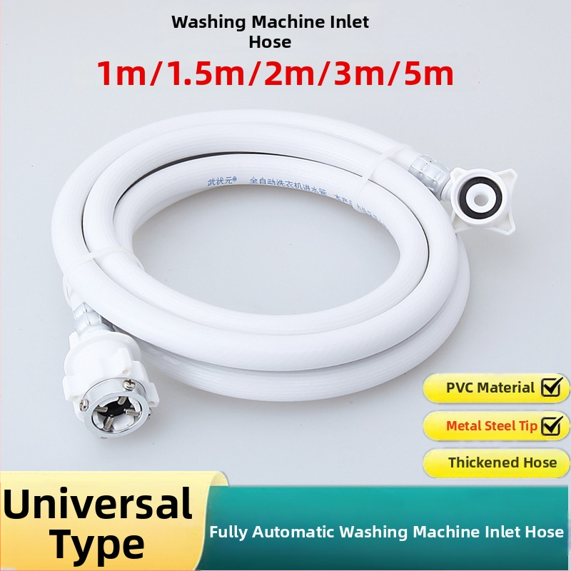 Predĺžovacia hadica vstupného potrubia pre práčku – jednojoint spoj, model Inlet pipe, 1.0 MPa, 2–90°C, typ montáže: linka