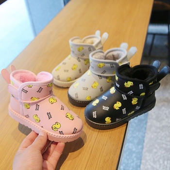 Detské zimné členkové topánky s umelou kožou, vrchný materiál: umelá koža • Vhodné pre vek 1–3 rokov • Štýl: Iné