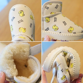 Detské zimné členkové topánky s umelou kožou, vrchný materiál: umelá koža • Vhodné pre vek 1–3 rokov • Štýl: Iné