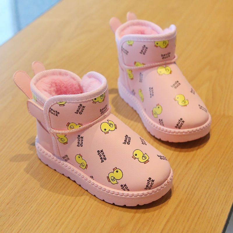 Detské zimné členkové topánky s umelou kožou, vrchný materiál: umelá koža • Vhodné pre vek 1–3 rokov • Štýl: Iné