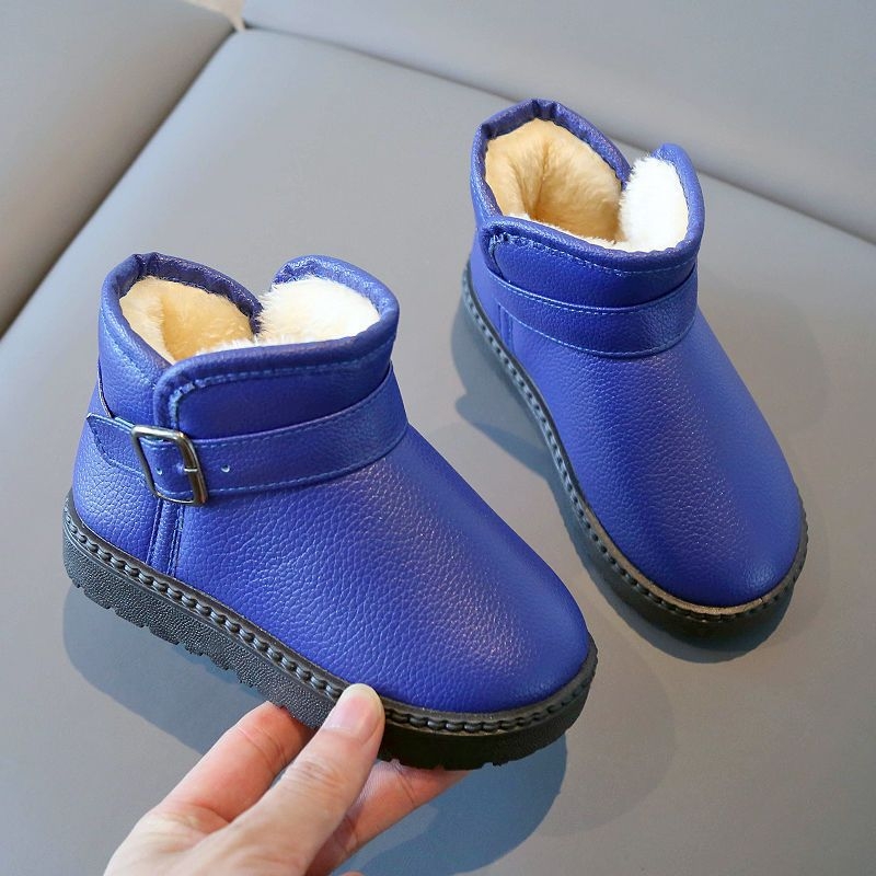 Detské zimné členkové topánky s umelou kožou, vrchný materiál: umelá koža • Vhodné pre vek 1–3 rokov • Štýl: Iné