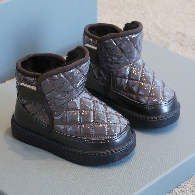 Detské zimné členkové topánky s umelou kožou, vrchný materiál: umelá koža • Vhodné pre vek 1–3 rokov • Štýl: Iné