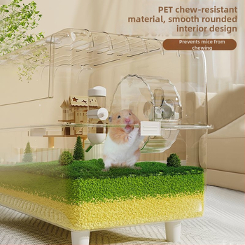 Klietka pre hamstera — Obrovská vila, Luxus, ľahká na čistenie; Materiál: Plast; Pre hamstera; Pôvod: Iné; Nie je importovaná