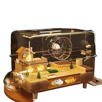 Klietka pre hamstera — Obrovská vila, Luxus, ľahká na čistenie; Materiál: Plast; Pre hamstera; Pôvod: Iné; Nie je importovaná