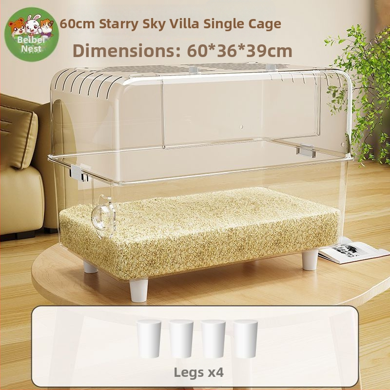 Klietka pre hamstera — Obrovská vila, Luxus, ľahká na čistenie; Materiál: Plast; Pre hamstera; Pôvod: Iné; Nie je importovaná