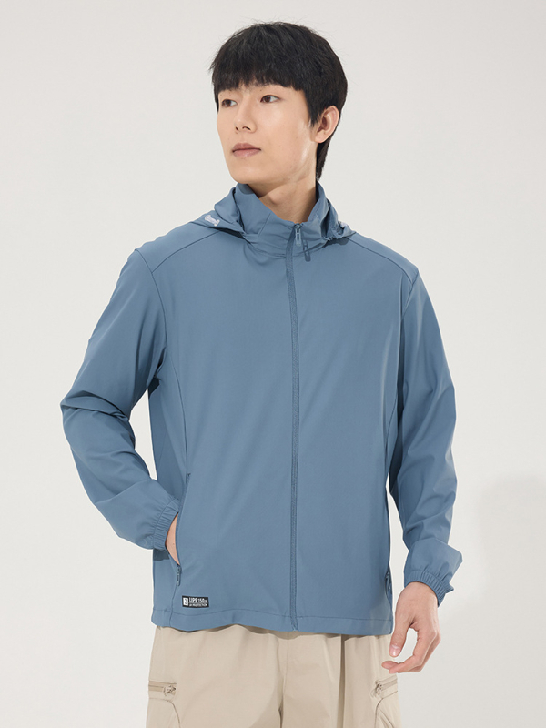 Unisex vanjski windbreaker s UV zaštitom UPF50+, brzo sušenje, prozračan, ultra lagan, najlonska tkanina