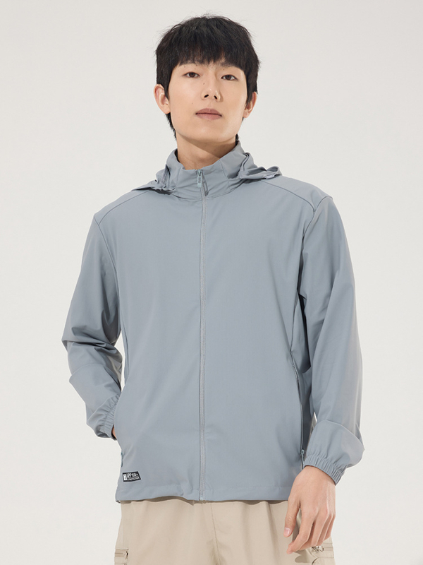 Unisex vanjski windbreaker s UV zaštitom UPF50+, brzo sušenje, prozračan, ultra lagan, najlonska tkanina