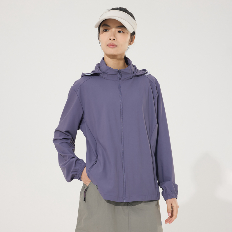 Unisex vanjski windbreaker s UV zaštitom UPF50+, brzo sušenje, prozračan, ultra lagan, najlonska tkanina