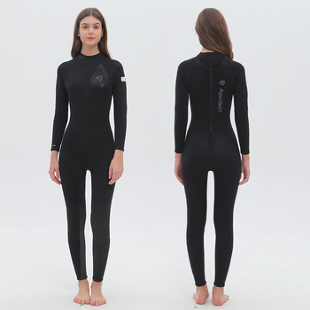 3mm unisex kompletný potápačský oblek s dlhými rukávmi, SCR neoprén 90% + nylon 10%, tepelná ochrana, vhodný pre všetky ročné obdobia