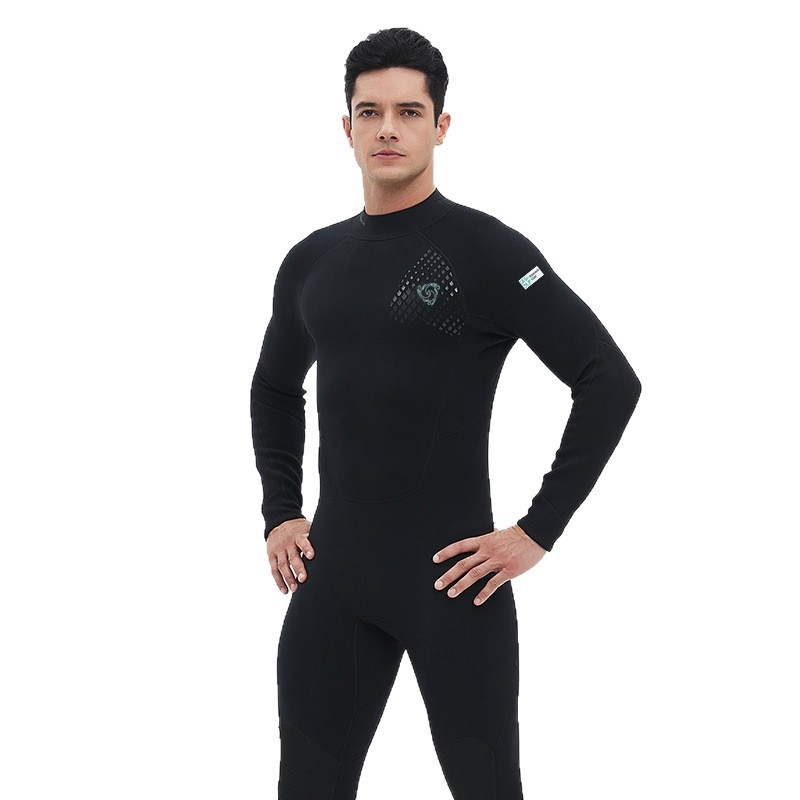 3mm unisex kompletný potápačský oblek s dlhými rukávmi, SCR neoprén 90% + nylon 10%, tepelná ochrana, vhodný pre všetky ročné obdobia