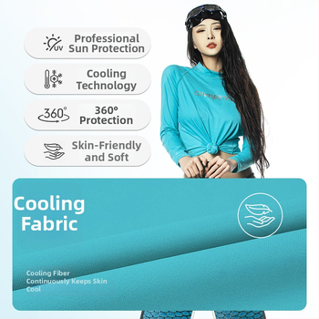 DIVESTAR unisex potápačský oblek s dlhými rukávmi, UV ochrana, Lycra, rýchloschnúci, na plávanie a vodné športy