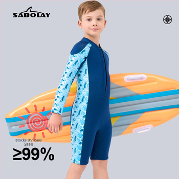 Detský 2,5 mm neoprenový oblek, unisex, vodotesný, ochrana pred slnkom, karikatúrny vzor