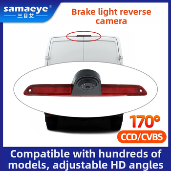 RV cúvacia kamera s fisheye širokým uhlom, 1080p HD nočné videnie, CCD senzor, 12V napájanie, 170° nastaviteľné zorné pole