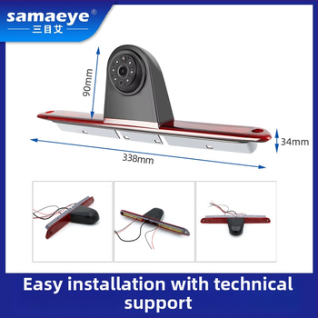 RV cúvacia kamera s fisheye širokým uhlom, 1080p HD nočné videnie, CCD senzor, 12V napájanie, 170° nastaviteľné zorné pole
