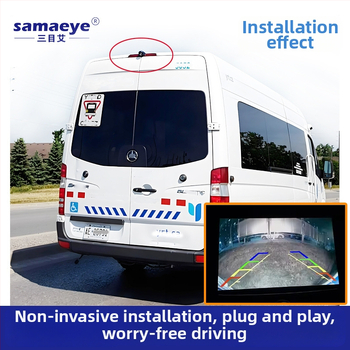 RV cúvacia kamera s fisheye širokým uhlom, 1080p HD nočné videnie, CCD senzor, 12V napájanie, 170° nastaviteľné zorné pole