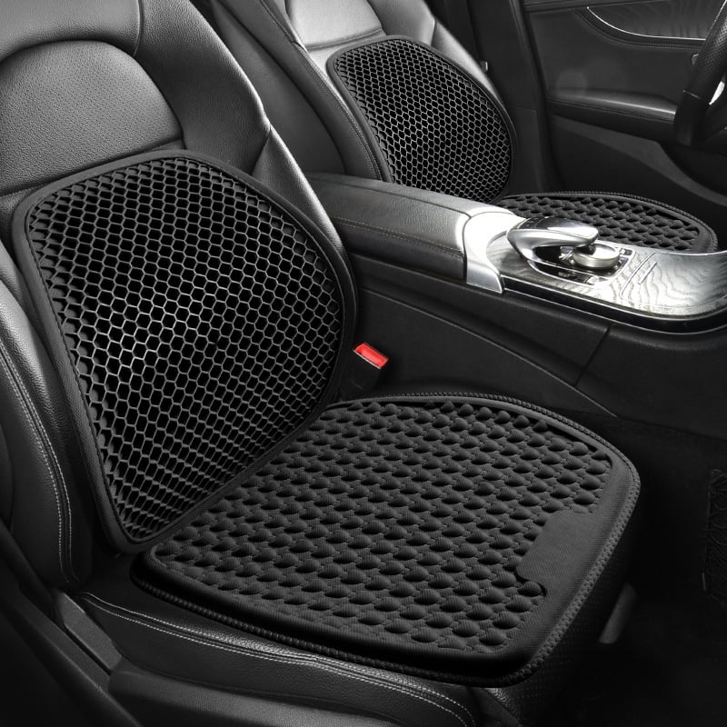 Automobilový vankúš sedadla s priedušnou gélovou sieťou, chladiacim gélom a oporou pre bedrovú oblasť