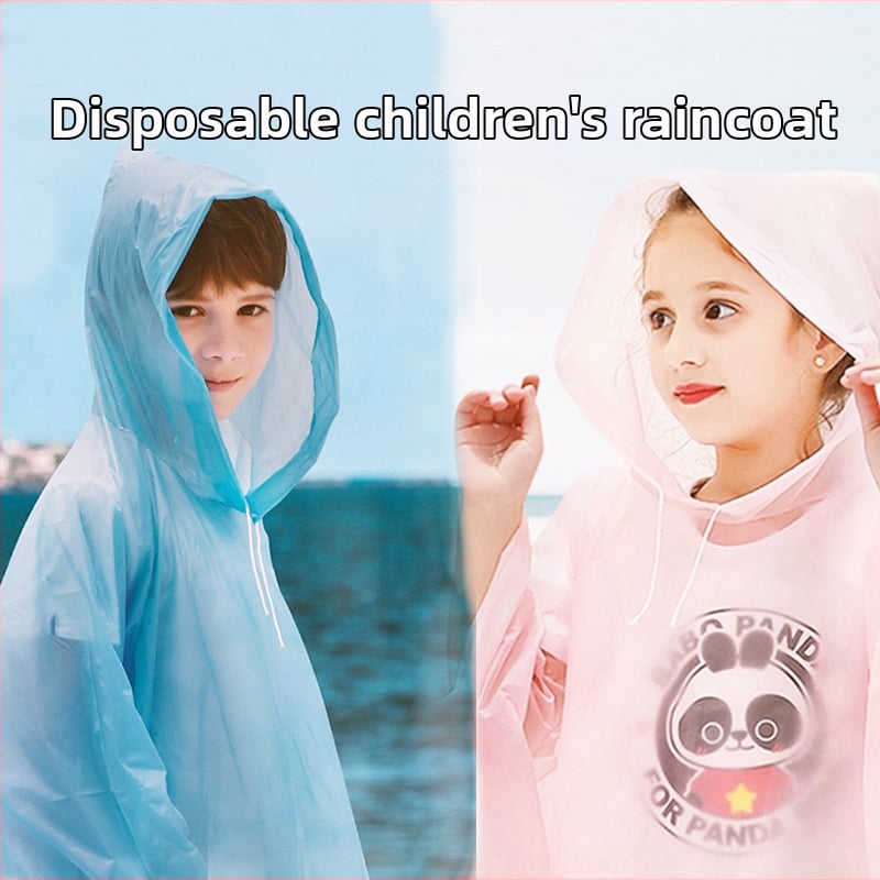 Mr. Rain detský PEVA dažďový pončo, jednorazový, hrúbka materiálu 0,03 mm, na turistiku