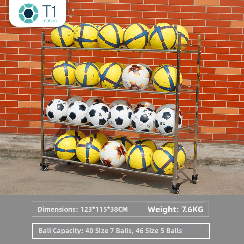 Stojan na ukážku basketbalu pre školy (Hmotnosť 7,6 kg; Značka T1; Kategória: stojan na lopty)