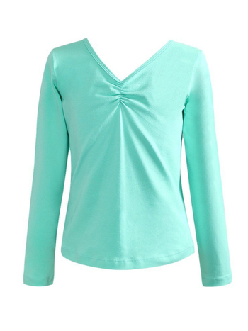 Detské baletné oblečenie: moderný tanec, dlhý rukáv top, 95% bavlna, na jeseň, pre dievčatá