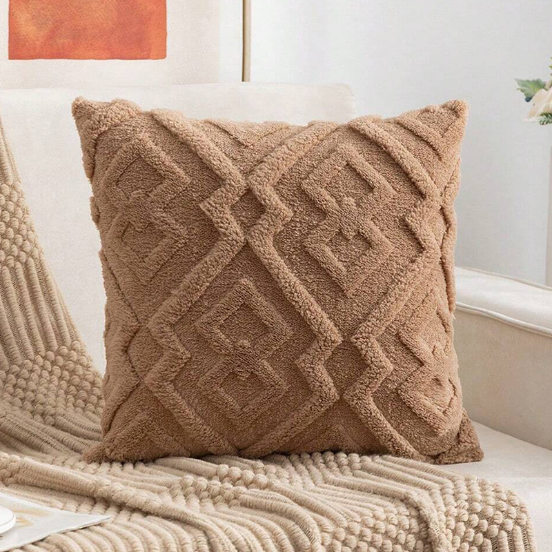 Vankúšový obal z plátna, vyšívaný, moderný minimalistický štýl