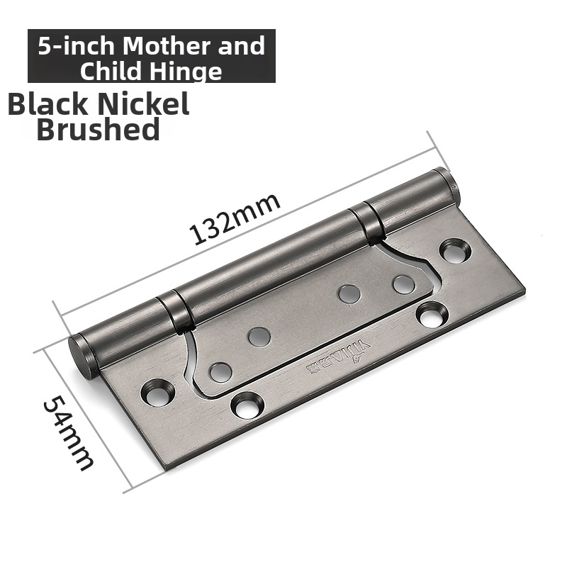 Pánt dverový z 201 nerezovej ocele, plochý, bez drážky, pre drevené dvere