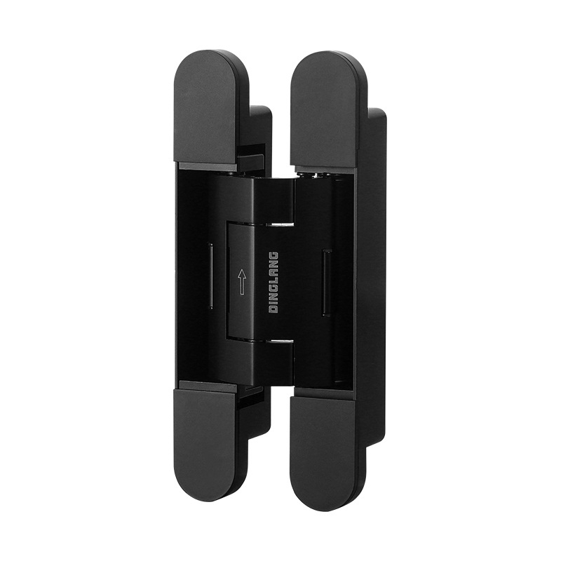 Samozatvárajúca skrytá pánt pre drevené dvere, zliatina zinku, nosnosť 80 kg, otvorenie ľavé alebo pravé, model DFL-L099V.