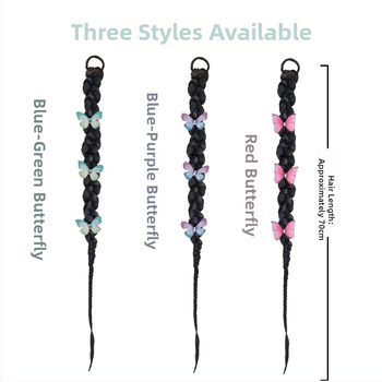 Parochňa s copom a vrkočmi, v štýle klasickej čínskej cheongsam, ručne tkaná, vysokoteplotné vlákno, model 0623