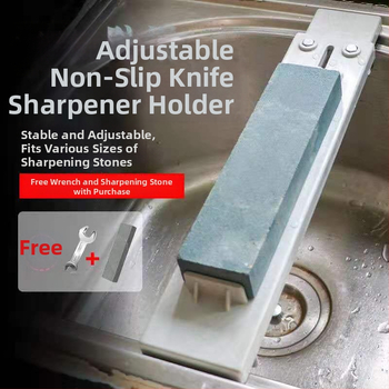 Plastový stojan na brúsenie nožov, hrubšia konštrukcia, nastaviteľný držiak pod drezom, Li Zhe, štýl Španielsko