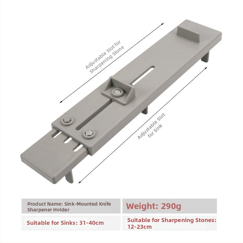 Plastový stojan na brúsenie nožov, hrubšia konštrukcia, nastaviteľný držiak pod drezom, Li Zhe, štýl Španielsko