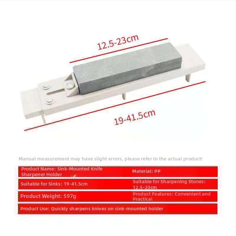 Plastový stojan na brúsenie nožov, hrubšia konštrukcia, nastaviteľný držiak pod drezom, Li Zhe, štýl Španielsko