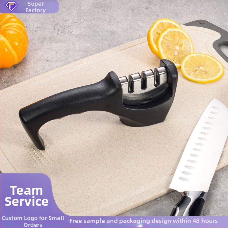 Diamantový ostrič nožov, ručný viacúčelový kuchynský nástroj na brúsenie tupých nožov, hrubé brúsenie wolframovou oceľou