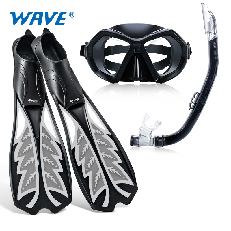 Wave Freediving Rinkinys — Reguliuojama Maska, Fins ir Reguliatorius, PP+TPR