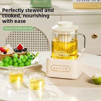 Health Pot s skleneným telom a digitálnym termostatom, objem 1–1,5 L, 220 V, 500 W, dotykové ovládanie